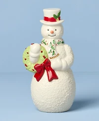 Lenox 2025 Snowman with Wreath Figurine