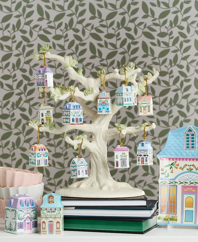 New For 2025! Lenox Spice Village Ornaments, Set of 10