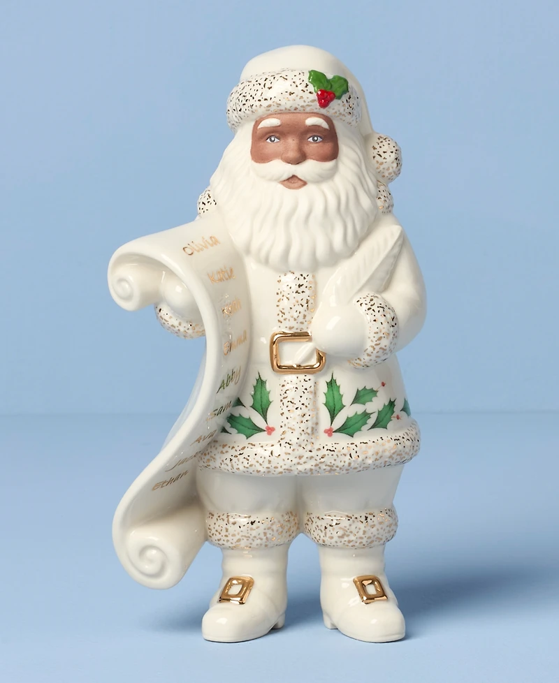 Lenox 2025 African American Santa with List Figurine