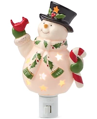 Lenox Happy Holly Days Snowman Night Light