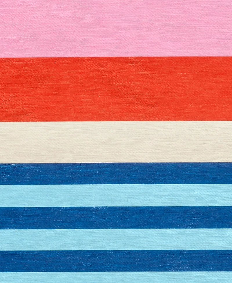 Dash and Albert Rugs by Annie Selke Beach Stripe Machine Washable DA2163 2'x3' Area Rug