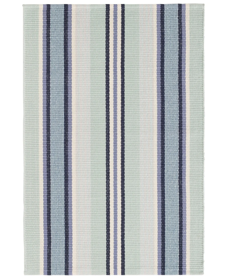 Dash and Albert Rugs by Annie Selke Barbados Stripe DA1024 2'6''x8' Runner Area Rug