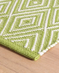 Dash and Albert Rugs by Annie Selke Diamond Indoor/Outdoor RDB100 2'6''x12' Runner Area Rug