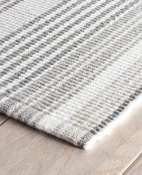 Dash and Albert Rugs by Annie Selke Gradation Ticking Indoor/Outdoor DA169 5'x8' Area Rug