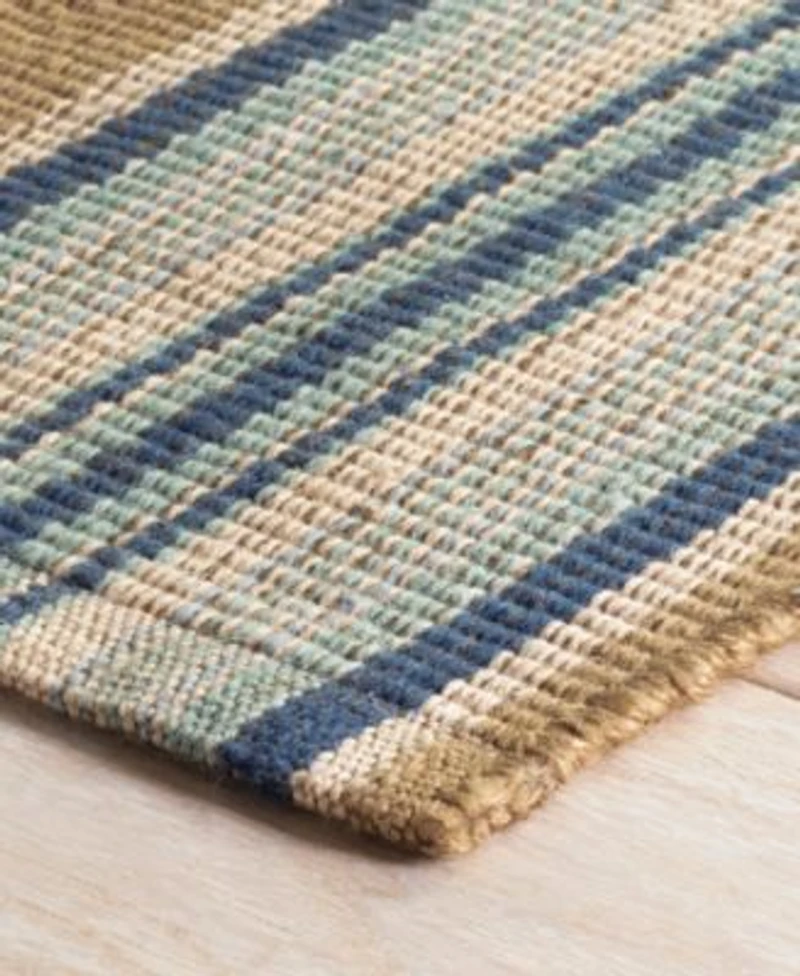 Dash Albert Rugs By Annie Selke Blue Heron Stripe Indoor Outdoor Da142 Rug Collection
