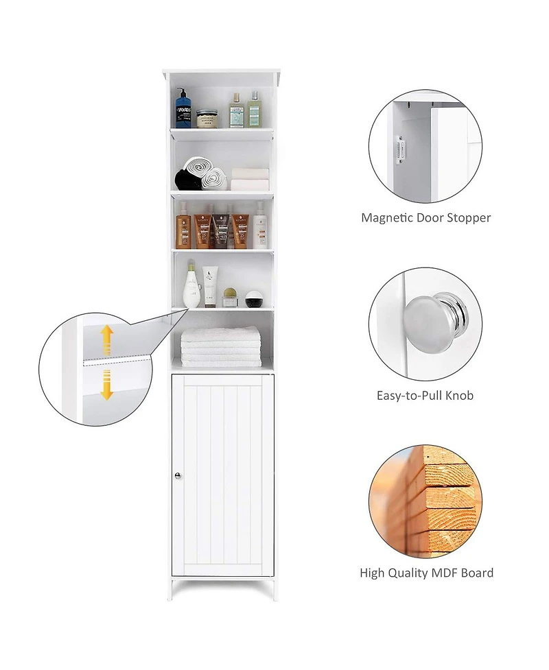 Volenca 72 Inches Tall Freestanding Bathroom Storage Cabinet
