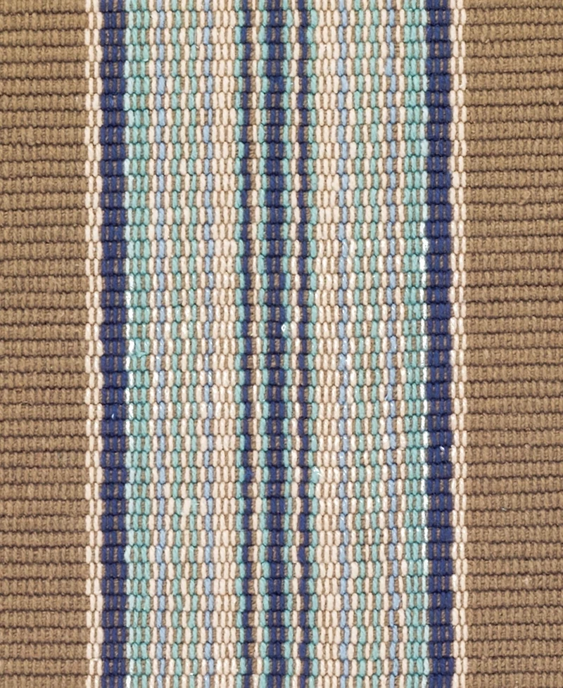 Dash and Albert Rugs by Annie Selke Blue Heron Stripe RP41 6'x9' Area Rug