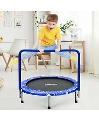 36 Inch Kids Trampoline Mini Rebounder with Full Covered Handrail