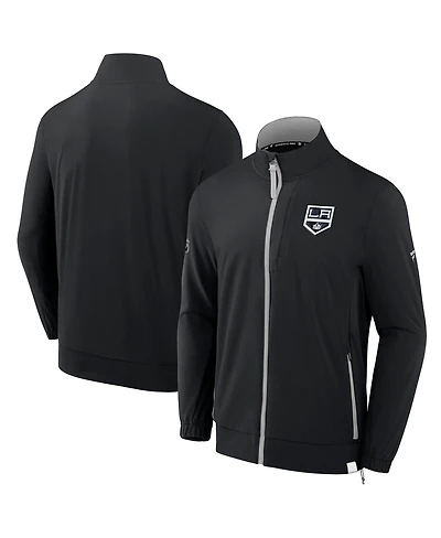 Fanatics Men's Black Los Angeles Kings Authentic Pro Rink Coaches Full-Zip Jacket