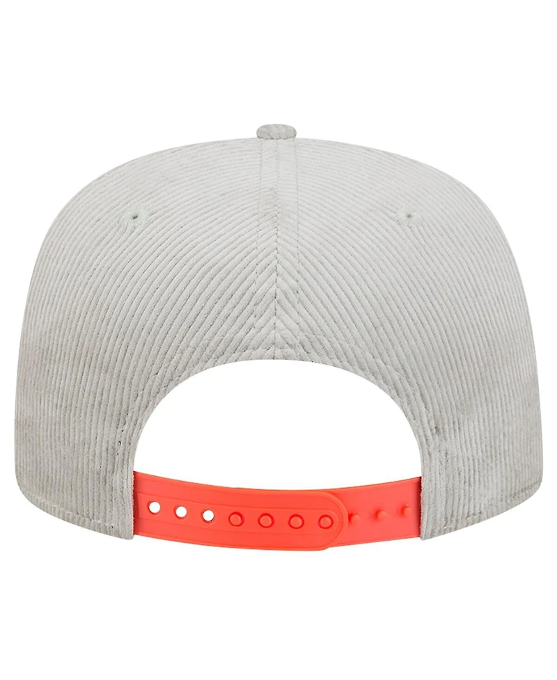 New Era Men's Gray Houston Astros Corduroy Golfer Snapback Hat