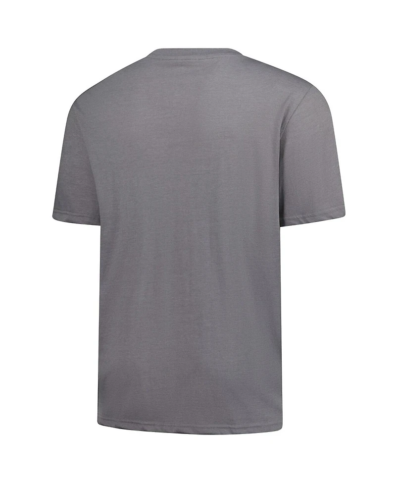 Fanatics Men's Heather Gray Detroit Lions Big Tall Top Notch T-Shirt