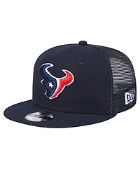 New Era Big Boys and Girls Navy Houston Texans Main Trucker Snapback Hat