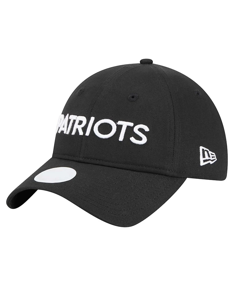 New Era Women's Black New England Patriots Cece 9TWENTY Adjustable Hat