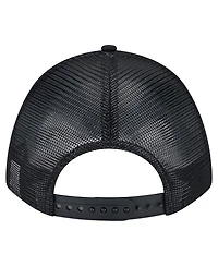New Era Men's Black Boston Red Sox Gradient 9FORTY A-Frame M-Crown Trucker Adjustable Hat
