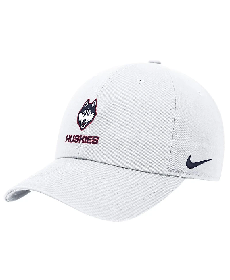 Nike Men's White UConn Huskies 2025 On-Field Club Adjustable Hat