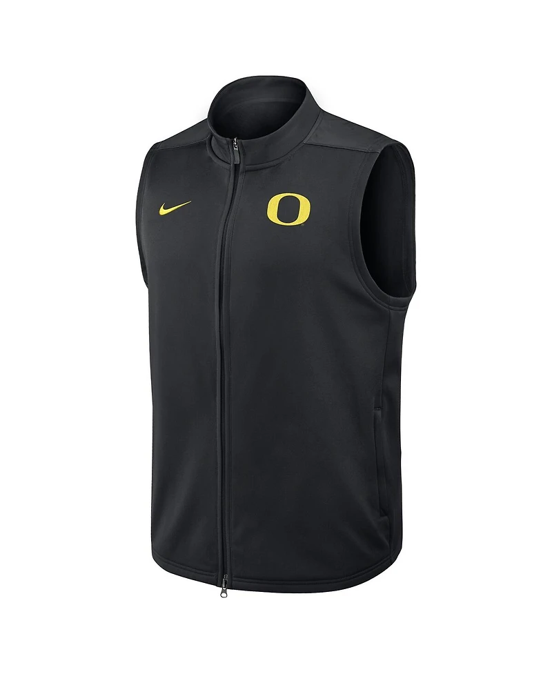 Nike Men's Black Oregon Ducks Primetime Victory Performance Full-Zip Vest