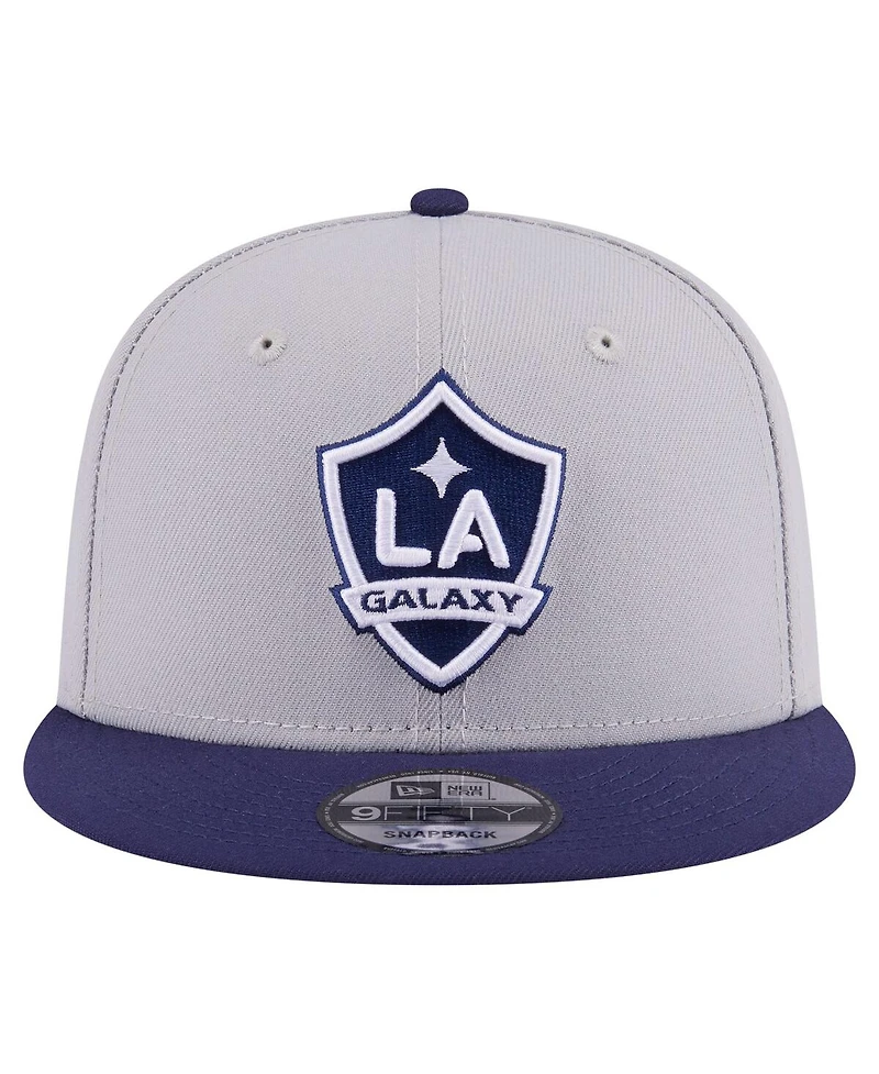 New Era Men's Gray La Galaxy Color Pack Two-Tone 9FIFTY Snapback Hat
