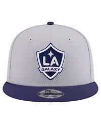 New Era Men's Gray La Galaxy Color Pack Two-Tone 9FIFTY Snapback Hat