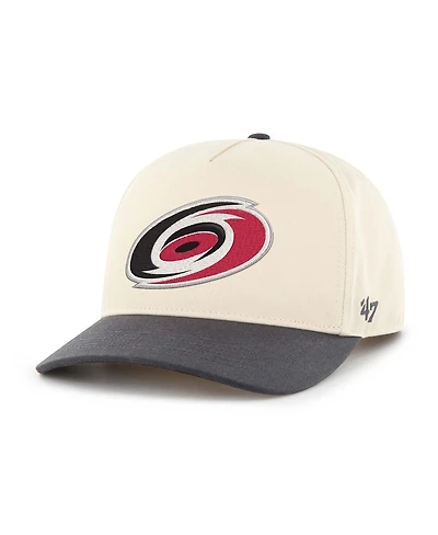 '47 Brand Men's Cream/Charcoal Carolina Hurricanes Hitch Adjustable Hat