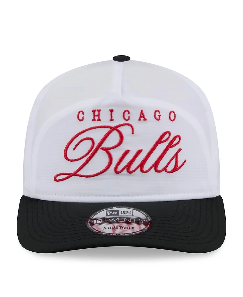 New Era Men's White/Black Chicago Bulls 2025 Nba Draft On-Stage Nylon 19TWENTY Adjustable Hat
