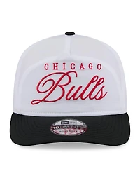 New Era Men's White/Black Chicago Bulls 2025 Nba Draft On-Stage Nylon 19TWENTY Adjustable Hat