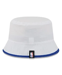 New Era Men's White/Royal Philadelphia 76ers 2025 Nba Draft Nylon Bucket Hat