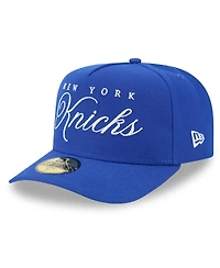 New Era Men's Blue York Knicks 2025 Nba Draft A-Frame 59FIFTY Fitted Hat