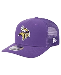 New Era Men's Purple Minnesota Vikings Team Collection 9SEVENTY Stretch-Snap Adjustable Hat