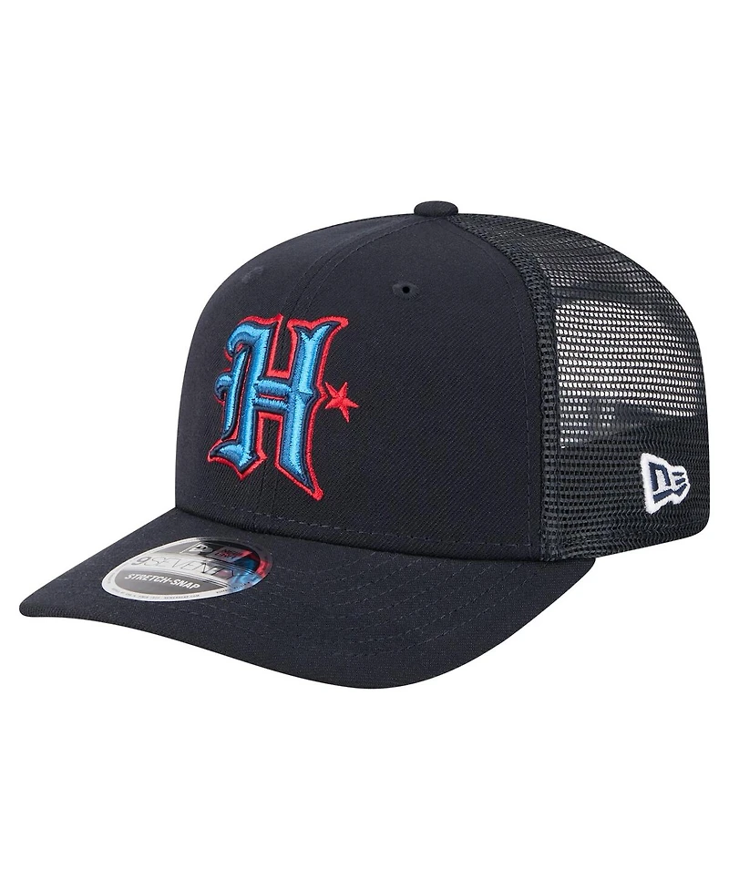 New Era Men's Navy Houston Texans Team Collection 9SEVENTY Stretch-Snap Adjustable Hat