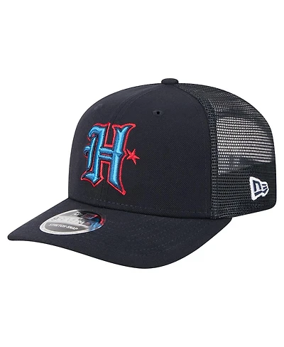 New Era Men's Navy Houston Texans Team Collection 9SEVENTY Stretch-Snap Adjustable Hat