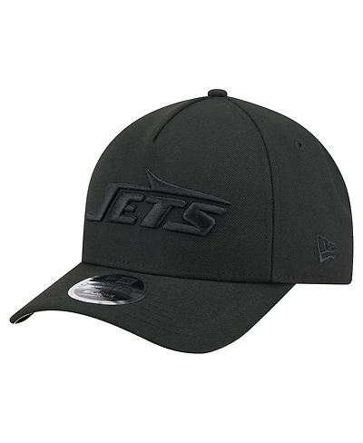 New Era Men's Black New York Jets Team Collection 9FORTY M-Crown A-Frame Adjustable Hat