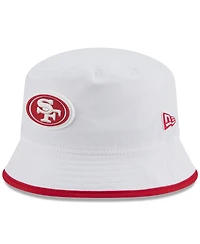 New Era Men's White San Francisco 49ers 2025 Nfl Training Camp Stretch Bucket Hat
