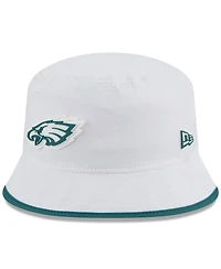 New Era Men's White Philadelphia Eagles 2025 Nfl Training Camp Stretch Bucket Hat