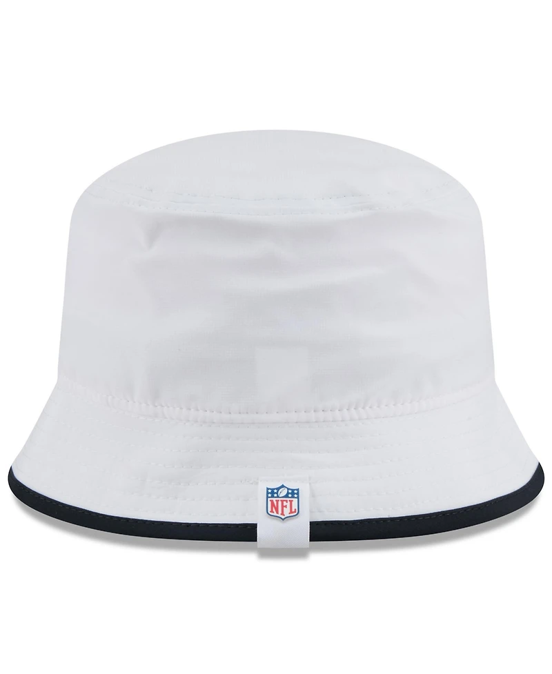 New Era Men's White Houston Texans 2025 Nfl Training Camp Stretch Bucket Hat