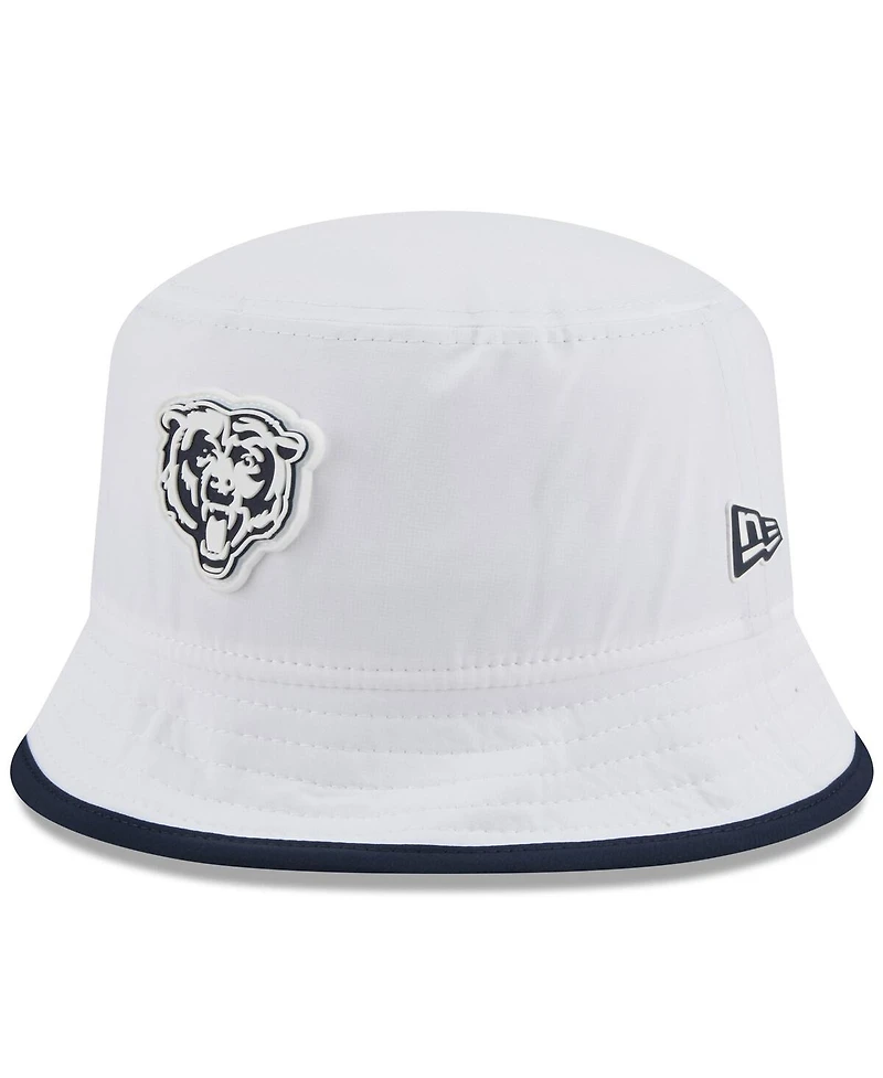 New Era Men's White Chicago Bears 2025 Nfl Training Camp Stretch Bucket Hat