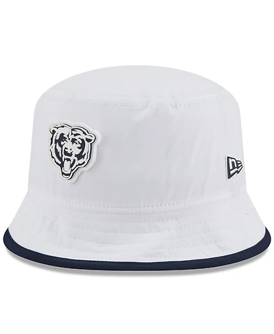 New Era Men's White Chicago Bears 2025 Nfl Training Camp Stretch Bucket Hat
