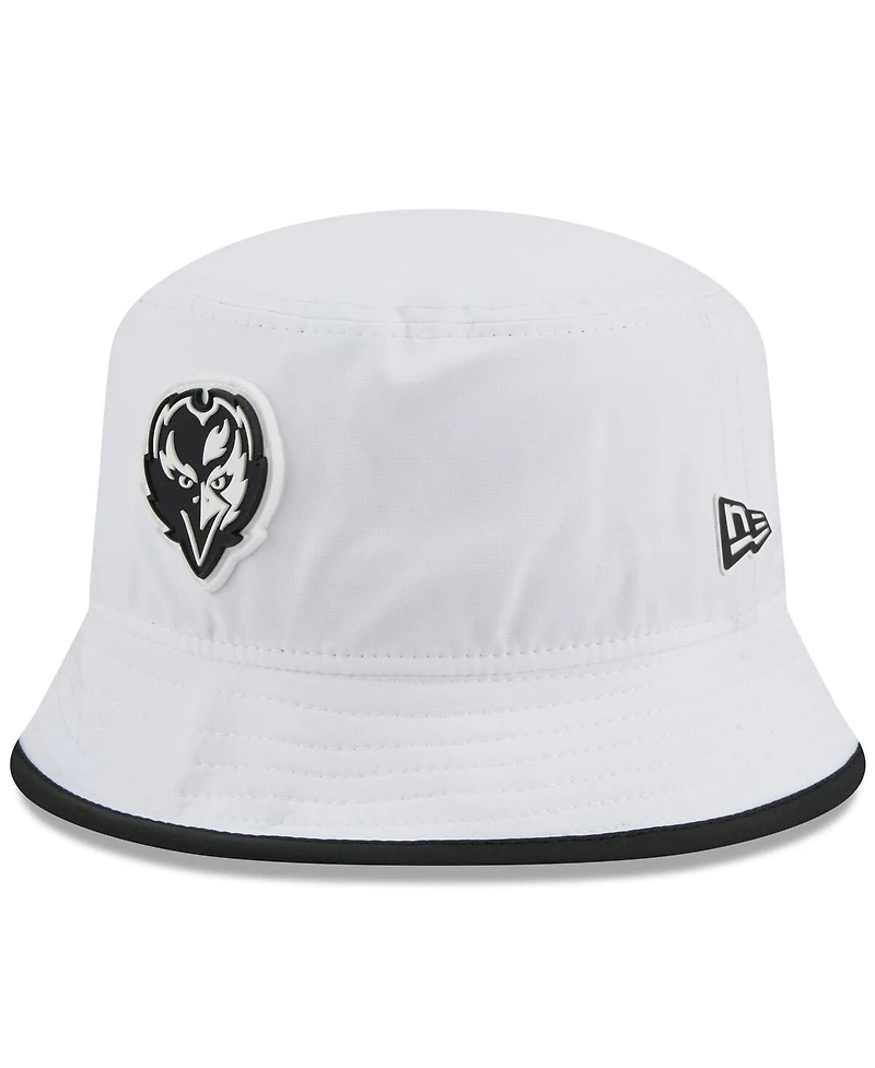 New Era Men's White Baltimore Ravens 2025 Nfl Training Camp Stretch Bucket Hat