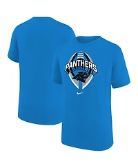 Nike Big Boys and Girls Blue Carolina Panthers Icon Legend T-Shirt