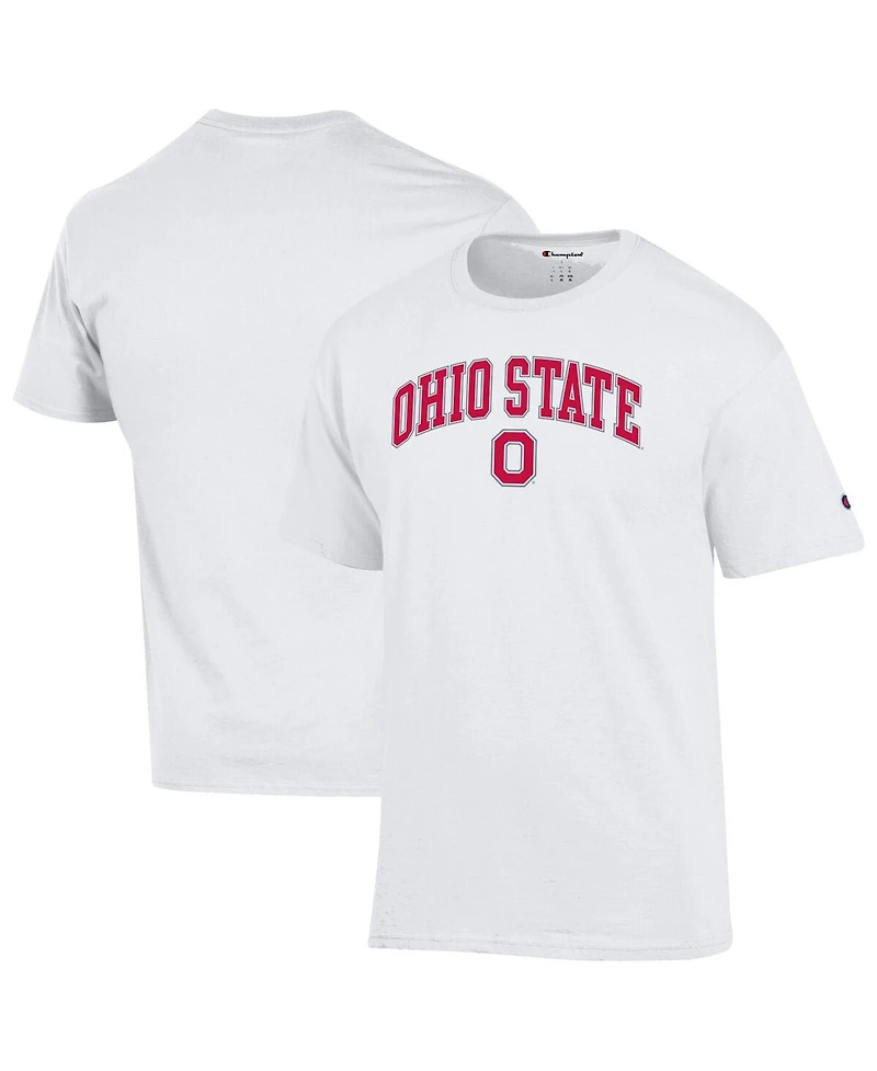Champion Men's White Ohio State Buckeyes Arched Logo T-Shirt