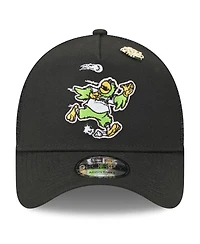 New Era Men's Black Pittsburgh Pirates 2025 Big League Chew A-Frame 9FORTY Adjustable Trucker Hat