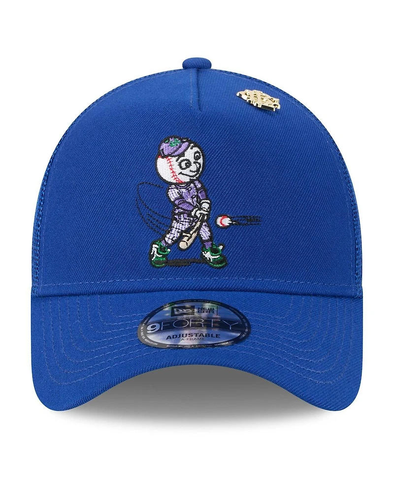 New Era Men's Royal New York Mets 2025 Big League Chew A-Frame 9FORTY Adjustable Trucker Hat