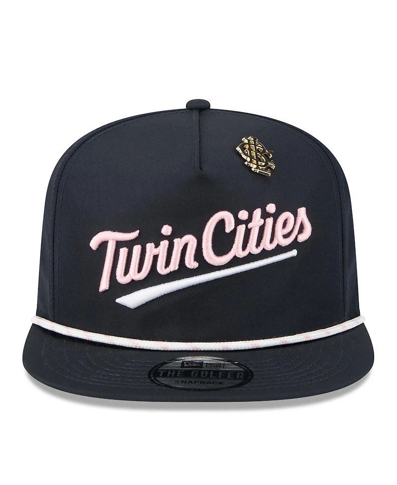 New Era Men's Navy Minnesota Twins 2025 Big League Chew Golfer Snapback Hat