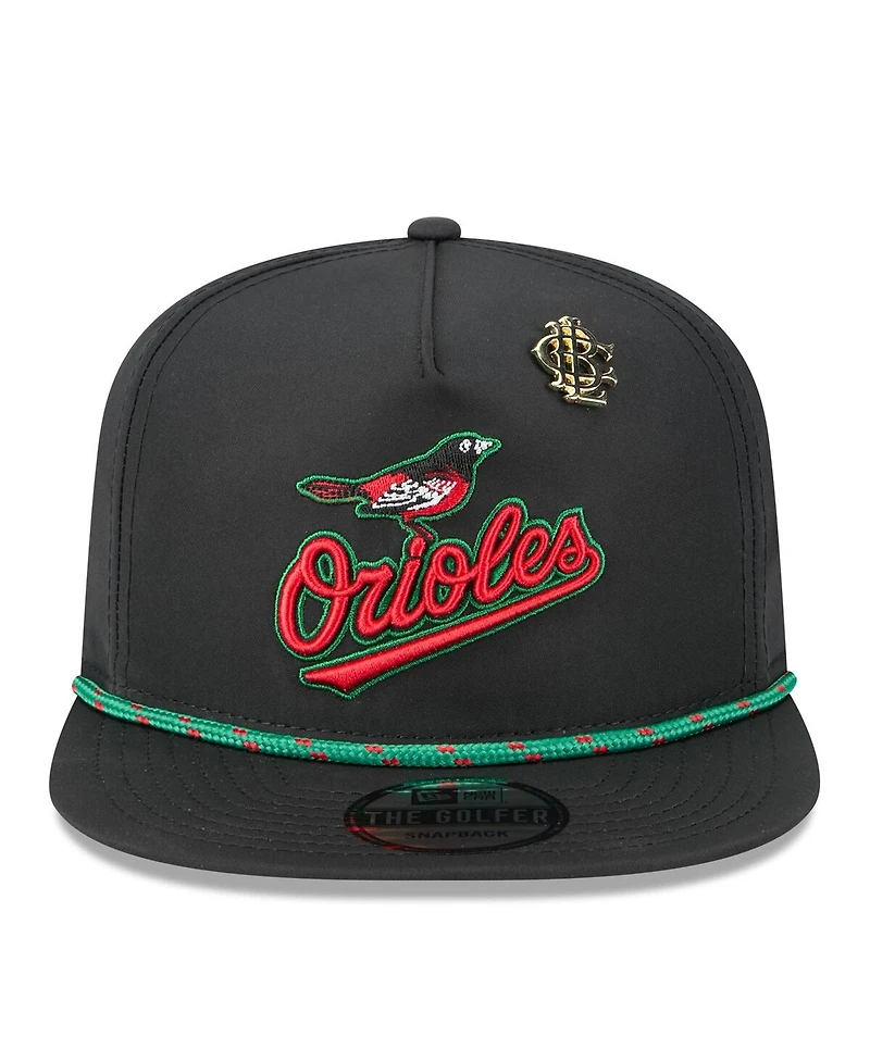 New Era Men's Black Baltimore Orioles 2025 Big League Chew Golfer Snapback Hat