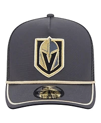 New Era Men's Gray Vegas Golden Knights Vintage Team Rope A-Frame 9FIFTY Snapback Hat