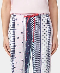 Hue Women's Seaside Stripe Bermuda Pajama Shorts