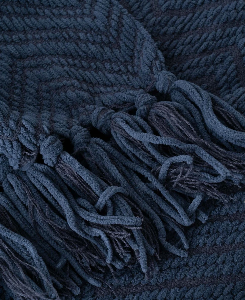 Battilo Herringbone Chenille Knit Throw, 50" x 60"