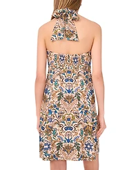 Msk Women's Sleeveless Halter A-Line Dress