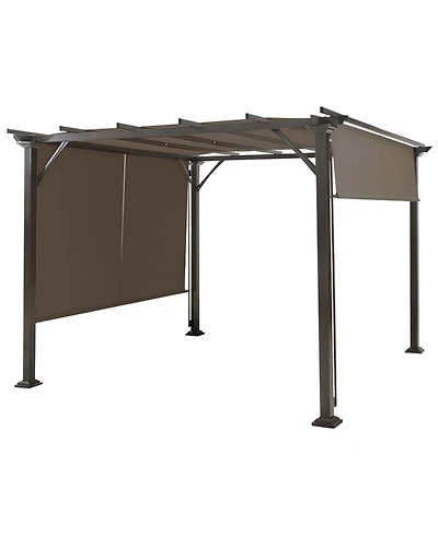 2 Pieces 16x4 Ft Universal Canopy Cover, Outdoor Pergola Roof Top Cover