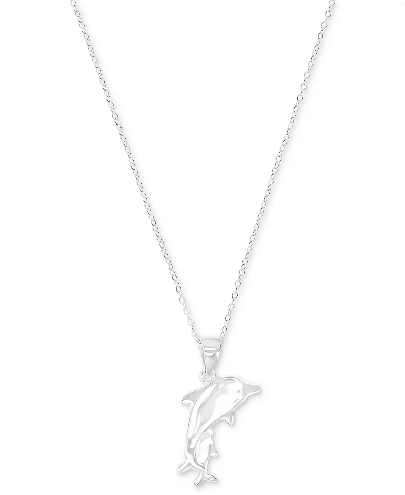 Macy's Opal Dolphin Pendant Necklace