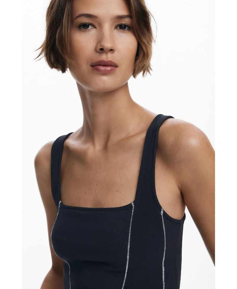 Desigual Women's Denim tank top